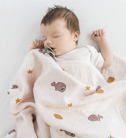 3 PACK ORGANIC COTTON SWADDLES Rose dust