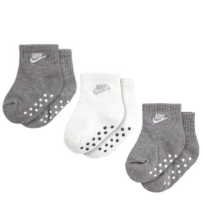 Nike Sokken - Core Futura-grijper - 3-pack - Grijs/Wit