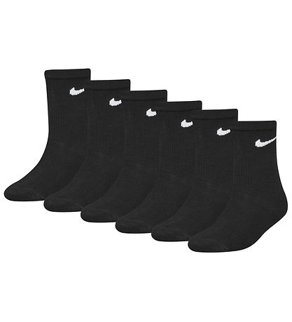 Nike Sukat - Crew - 6 kpl - Musta