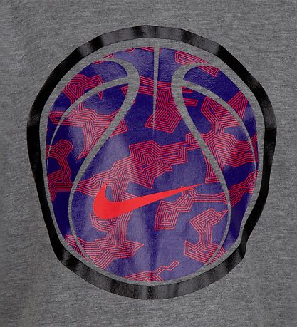Nike Stuttermabolur - Geometrics Ball - Kolefni Heather
