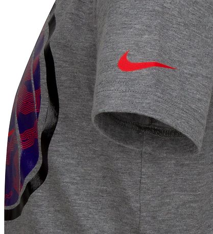 Nike Stuttermabolur - Geometrics Ball - Kolefni Heather