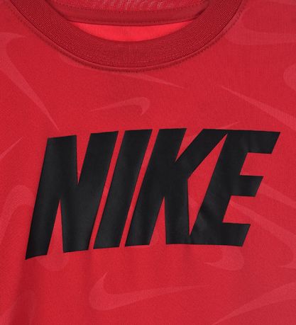Nike Stuttermabolur - Dri-Fit - Háskólarautt
