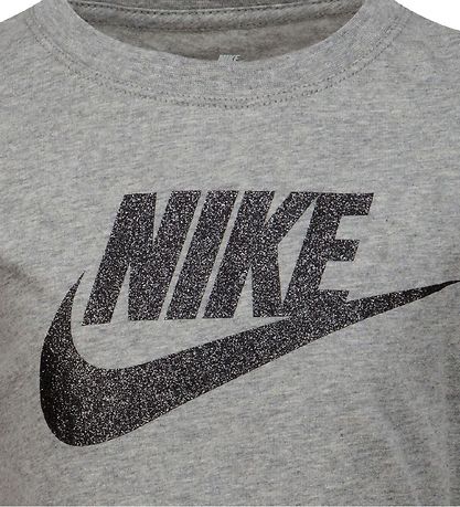 Nike Stuttermabolur - Futura - Dark Grey Heather
