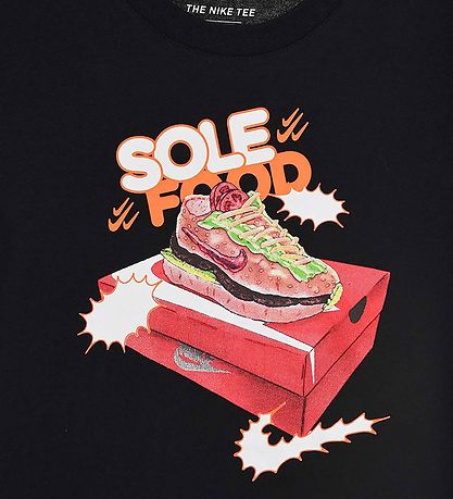Nike T-Shirt - Sohlenfutter - Schwarz