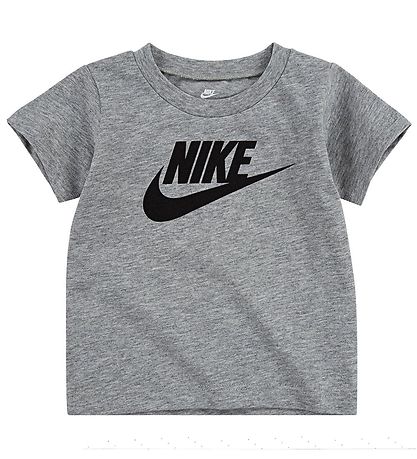Nike Stuttermabolur - Futura - Dark Grey Heather
