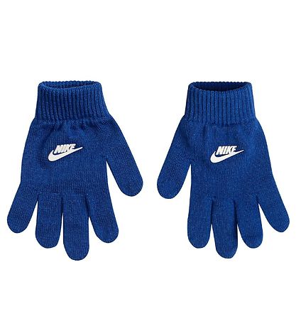 Nike Beanie/Gloves - Knitted - Swoosh - Game Royal