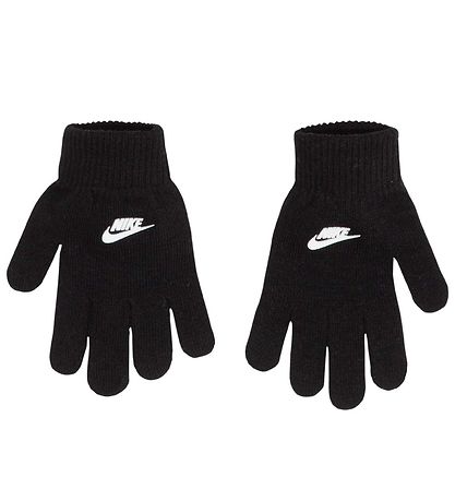 Nike Beanie/Gloves - Knitted - Swoosh - Black
