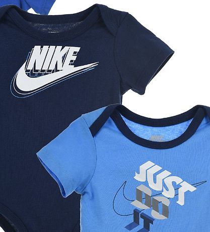 Nike Bodysuits s/s - Block - 3-Pak - University Blue