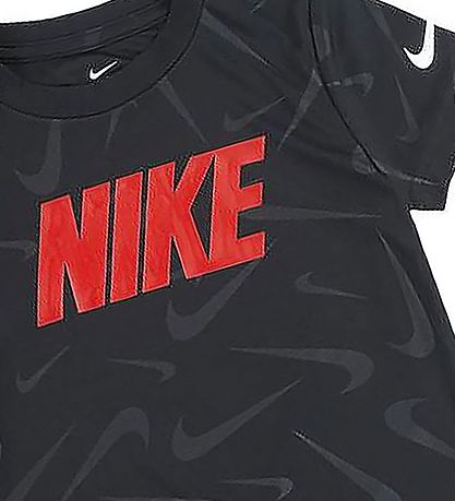 Nike Stuttermabolur - Dri-Fit - Svart
