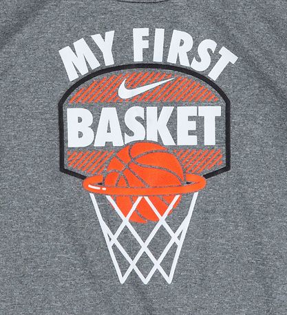 Nike Shorts Set - T-shirt/Shorts - My First Basket - Black/Grey