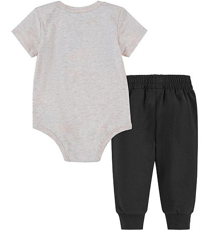 Nike Sweatpants/Bodysuit s/s - My First Sportsball - Black/Beige