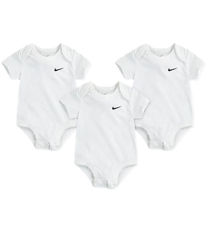 Nike Bodysuits s/s - Swoosh - 3-Pak - White