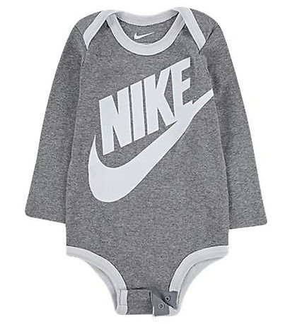 Nike Gift Box - Bodysuit l/s/Beanie/Socks - Futura - Grey Heathe