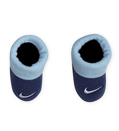 Nike Gift Box - Bodysuit s/s/Beanie/Socks - Swoosh - Blue Gaze