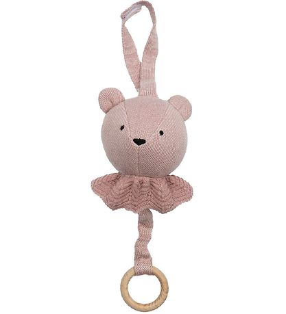 Smallstuff Musical Mobile - Bear - Powder/Soft Rose