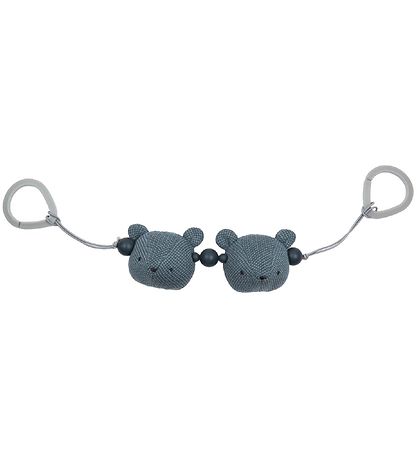 Smallstuff Pram Chain Chain - Bear - Denim/Dark Denim