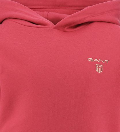 GANT Kapuzenpullover - Contrast Shield - Scharlachrot
