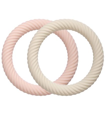 A Little Lovely Company Beißring - 2er-Pack - Classic - Strawber