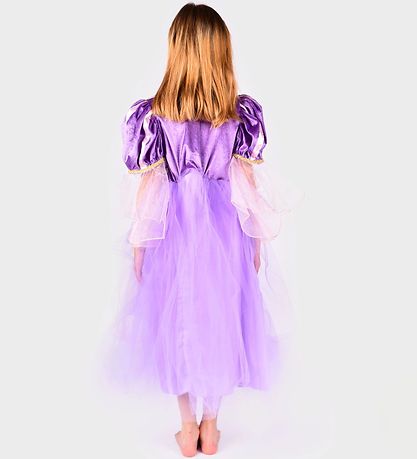 Den Goda Fen Maskeradkläder - Rapunzel m. Diadem - Lila