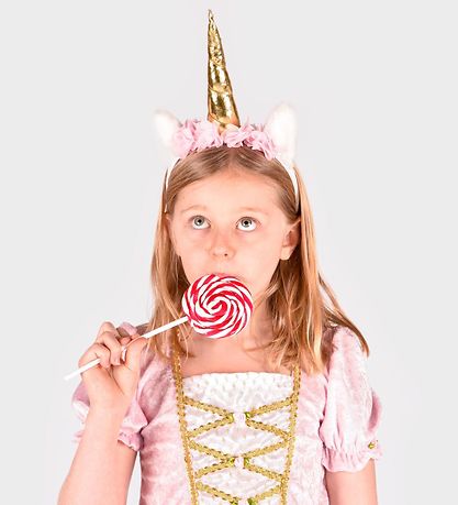 Den Goda Fen Costume - Hairband - Unicorn - White/Gold