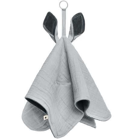 BIBS Snuttefilt - 40x40 cm - Känguru - Cloud/Iron