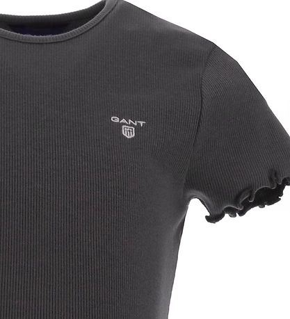 GANT T-Shirt - Rib - Dark Graphite