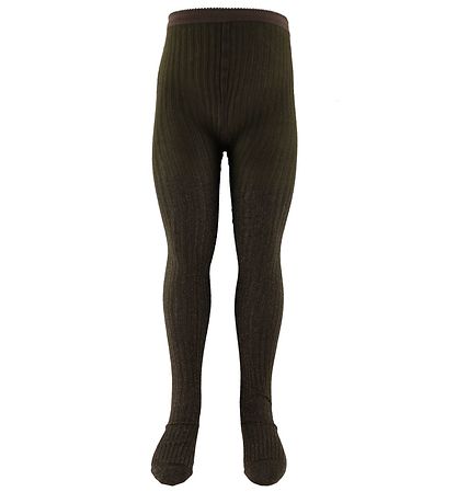 Collants Molo - Glitter Rib Tights - Deep Oak
