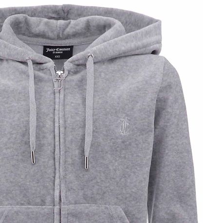 Juicy Couture Cardigan velúr - Silfur Marl