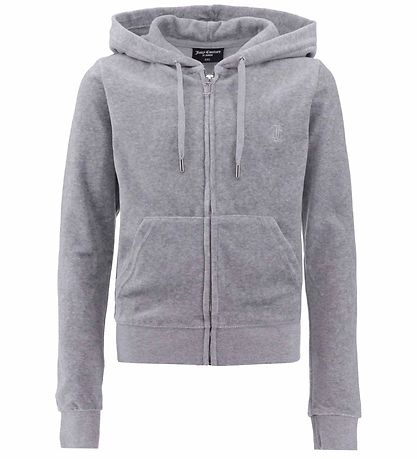 Juicy Couture Cardigan velúr - Silfur Marl