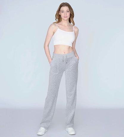 Juicy Couture Velourbyxor - Silver Marl