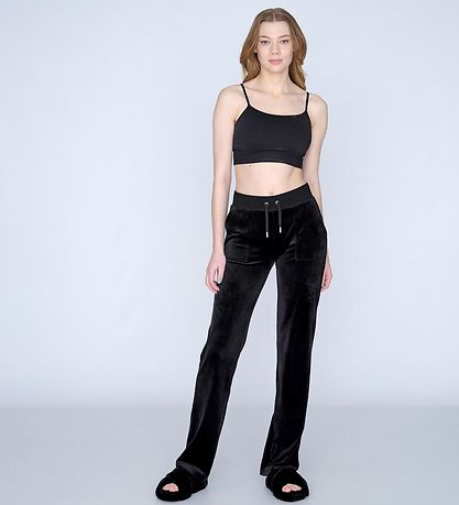 Juicy Couture Velvet Trousers - Black