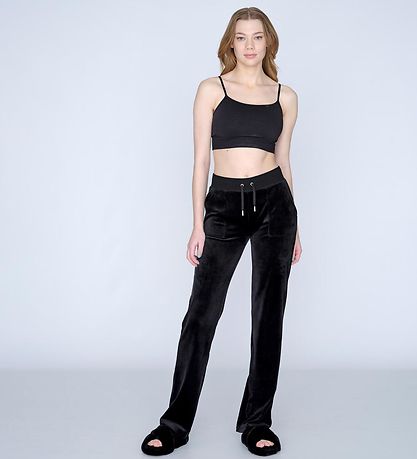 Juicy Couture Velours Hosen - Schwarz