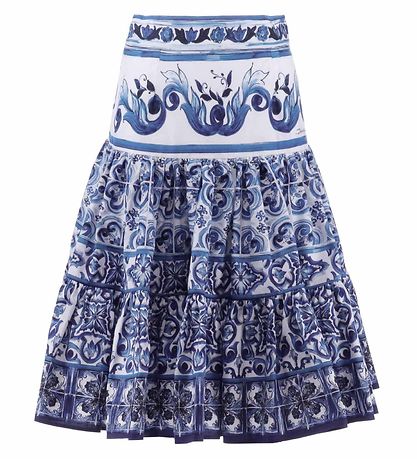 Jupe Dolce & Gabbana - Bleu Méditerranée - Blanc av. Bleu