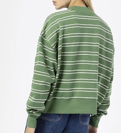 Sweat-shirt Dickies - Westover - Dark Ivy av. A Rayures