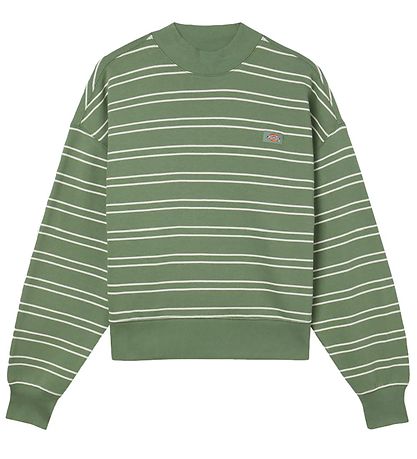 Sweat-shirt Dickies - Westover - Dark Ivy av. A Rayures