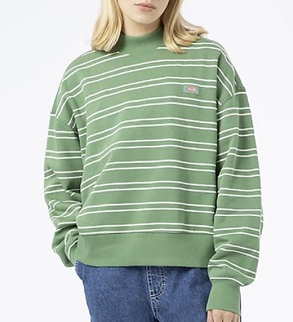 Sweat-shirt Dickies - Westover - Dark Ivy av. A Rayures