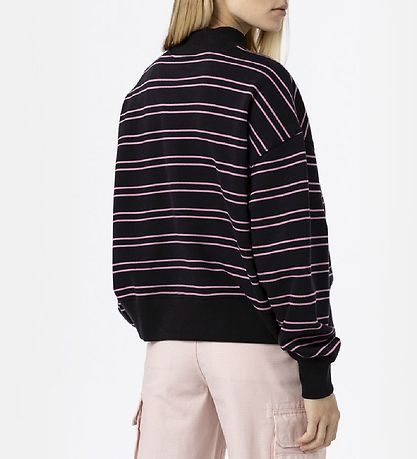 Dickies Sweatshirt - Westover - Black/Pink Striped