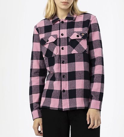 Dickies Hemd - New Sacramento - Foxglove/Schwarz Kariert