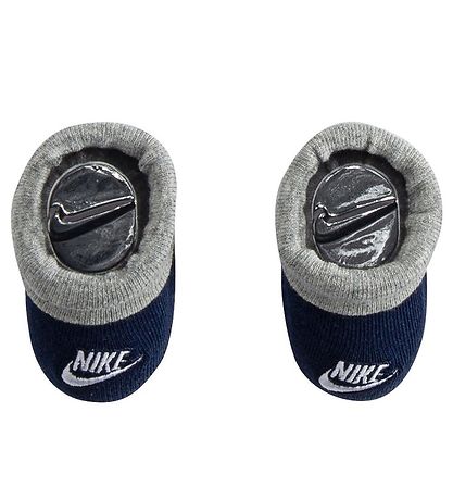 Nike Cadeaubox - Romper s/s/Muts/Sokken - Navy/Grijs Gevlekt
