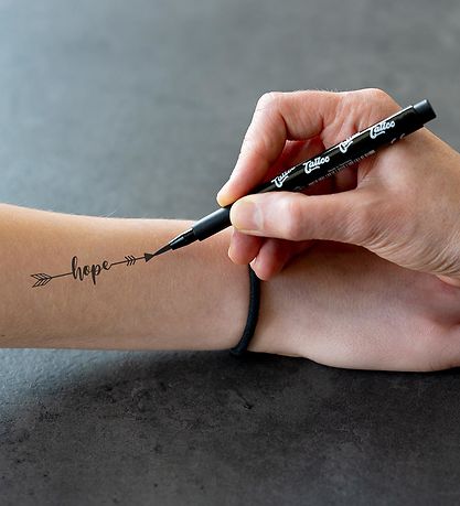 Eberhard Faber Tattoo Marker w. Templates - Skin lettering - 4 p
