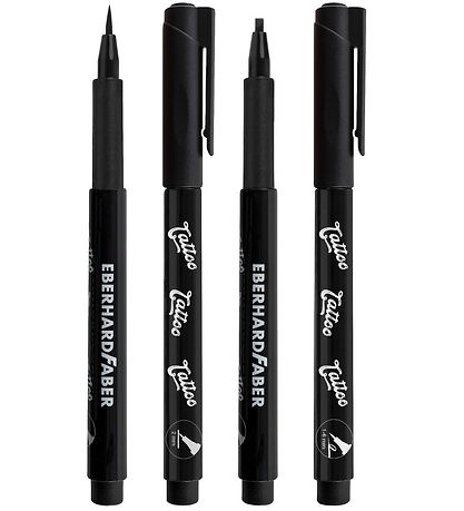 Eberhard Faber Tattoo Marker w. Templates - Skin lettering - 4 p