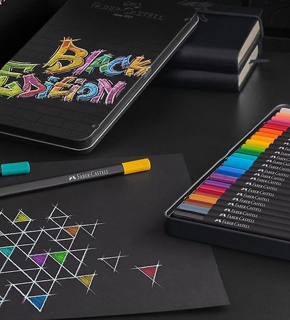Faber-Castell Crayons de couleur - Triangulaire - 24 pices - Mu