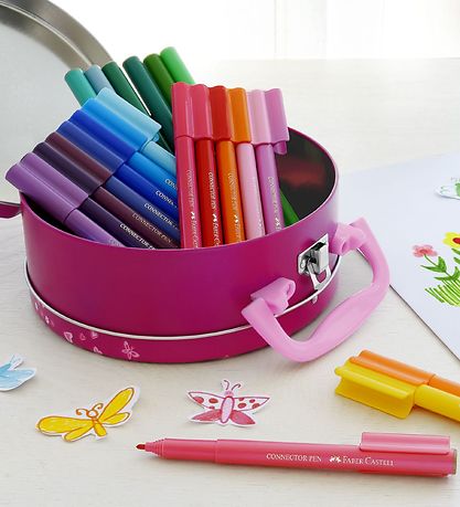 Faber-Castell Tússlitir - Tengi - 33 Stk. - Fiðrildi