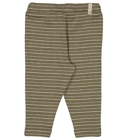 Wheat Byxor - Manfred - Heather Green Stripe