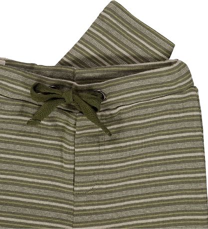 Wheat Byxor - Manfred - Heather Green Stripe