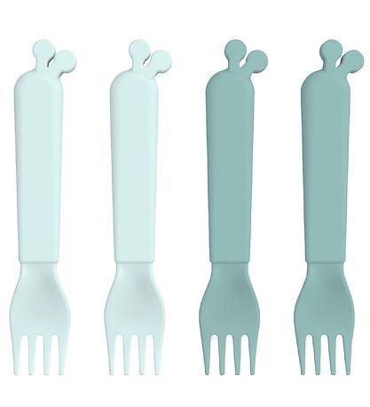 Done by Deer Cutlery - Fork - 4-Pack - Blue