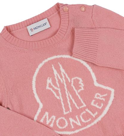 Moncler Blússa - Ull - Bleikt M. Lógó
