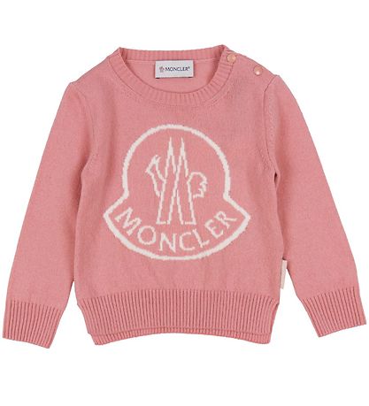 Moncler Blússa - Ull - Bleikt M. Lógó