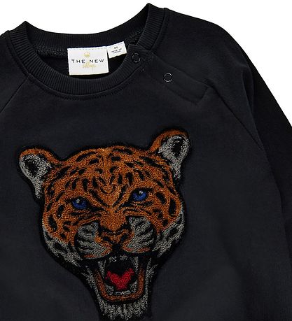 The New Siblings Sweatshirt - TNSDombat - Black w. Leopard