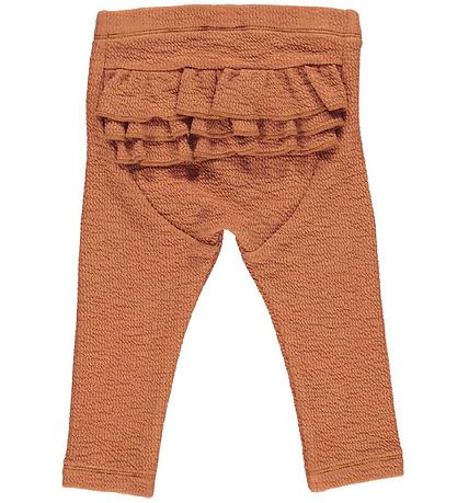Müsli Trousers - Crepe Frill - Amber w. Ruffles